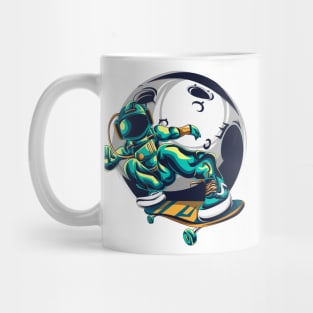 Skate Board Freestyle Astronaut Mug